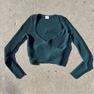 Abercrombie & Fitch luxe loft wrap sweater top